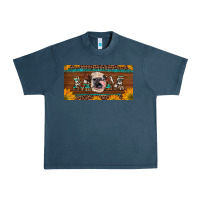 Midnight Navy western heifer mom with sunflowers and turquoise license plate Urban Heavy Tee - Artiststas
