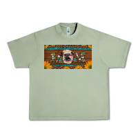 Oil Green western heifer mom with sunflowers and turquoise license plate Urban Heavy Tee - Artiststas