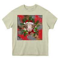 Mossy Christmas merino Heavy Core Tee - BarkalooDesign