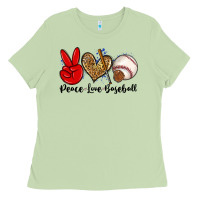 Matcha peace love baseball Ladies Tee - Zillion Design Studio