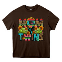 Chocolate Brown mom of twins Heavy Core Tee - Zillion Design Studio