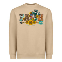 Mushroom western faith arrow sunflowers Heavyweight Sweatshirt - BarkalooDesign