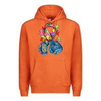 Carrot autism awareness with boxing gloves Premium Hoodie - NancyCooperArtShop