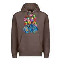 Coffee autism awareness with boxing gloves Premium Hoodie - NancyCooperArtShop
