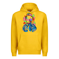 Lemon autism awareness with boxing gloves Premium Hoodie - NancyCooperArtShop