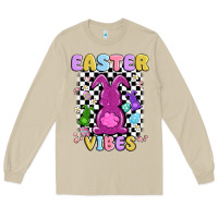 Mushroom easter vibes peep faux sequin Long Sleeve Tee - MaliasSmallBusiness