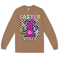 Toasted Coconut easter vibes peep faux sequin Long Sleeve Tee - MaliasSmallBusiness