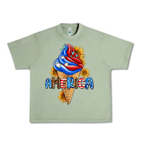 Oil Green ice cream america Urban Heavy Tee - AdoDesignShop