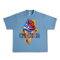 Pebble Blue ice cream america Urban Heavy Tee - AdoDesignShop