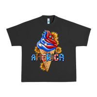 Pigment Black ice cream america Urban Heavy Tee - AdoDesignShop