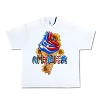 White ice cream america Urban Heavy Tee - AdoDesignShop