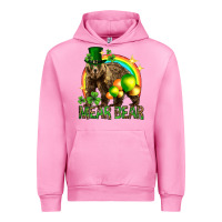 Fuchsia Pink St. Patrick's Day mear bear Urban Hoodie - HowdyJamesFarm