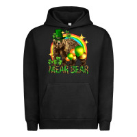 Pigment Black St. Patrick's Day mear bear Urban Hoodie - HowdyJamesFarm