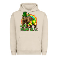 Pigment French Oak St. Patrick's Day mear bear Urban Hoodie - HowdyJamesFarm