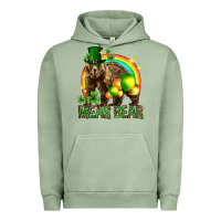 Pigment Oil Green St. Patrick's Day mear bear Urban Hoodie - HowdyJamesFarm