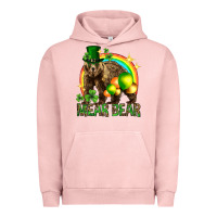 Pigment Salmon St. Patrick's Day mear bear Urban Hoodie - HowdyJamesFarm