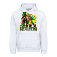 White St. Patrick's Day mear bear Urban Hoodie - HowdyJamesFarm