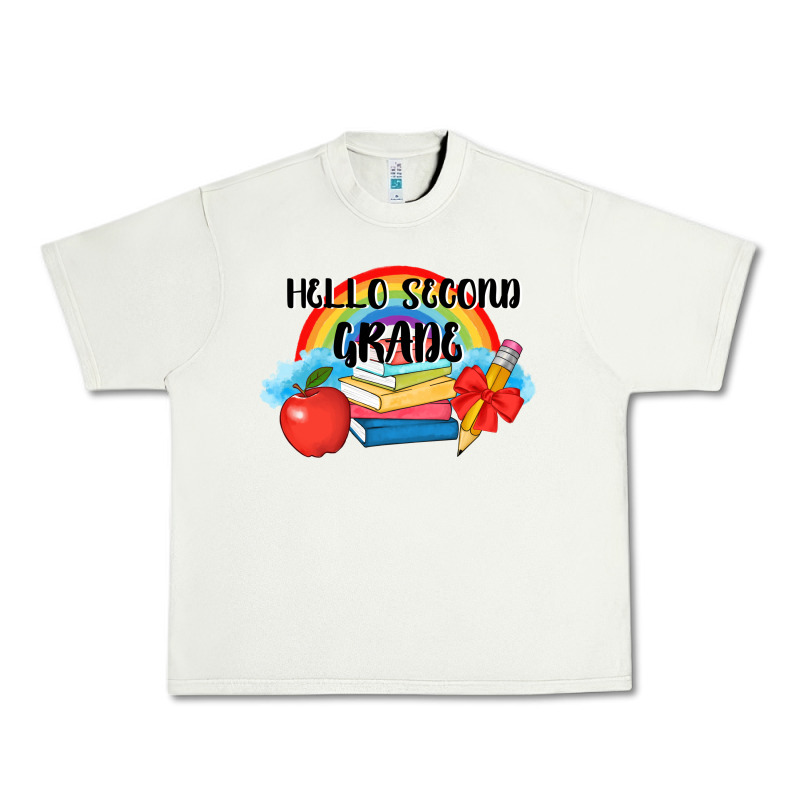 Back To School Hello Second Grade 3200x2400 Urban Heavy Tee by AdoDesignShop | Teevron
