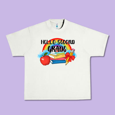 Back To School Hello Second Grade 3200x2400 Urban Heavy Tee Designed By Adodesignshop