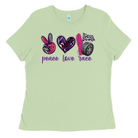 Matcha peace love race Ladies Tee - texasbilliewilder