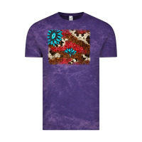 Cloud Purple gemstone cowhide background Vintage Tee - AdoDesignShop