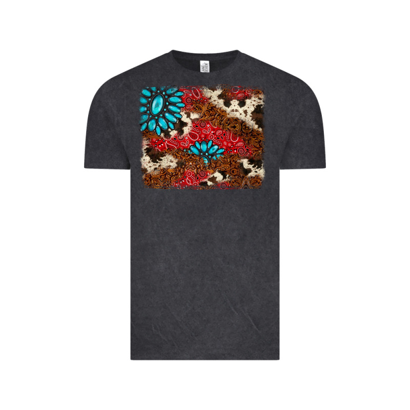 Gemstone Cowhide Background Vintage Tee by AdoDesignShop | Teevron