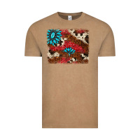 Vintage Coffee gemstone cowhide background Vintage Tee - AdoDesignShop