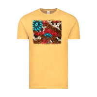 Vintage Mustard gemstone cowhide background Vintage Tee - AdoDesignShop