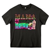 Asphalt mama needs a drink Heavy Core Tee - Zillion Design Studio