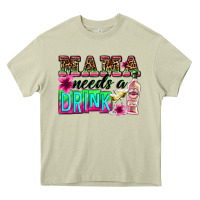 Mossy mama needs a drink Heavy Core Tee - Zillion Design Studio