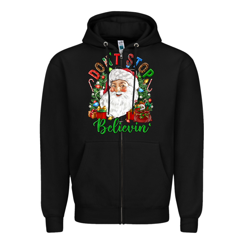 Don't Stop Believin' Zipper Hoodie by NancyCooperArtShop | Teevron