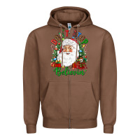 Chestnut Don't stop believin' Zipper Hoodie - NancyCooperArtShop