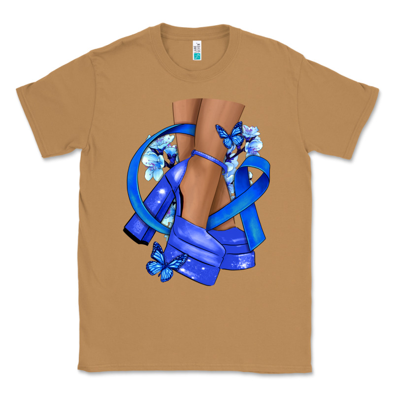 Colon Cancer Heels Classic Tee by NancyCooperArtShop | Teevron