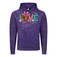 Cloud Purple love easter floral longhaired cow Vintage Hoodie - Jasminsmagicworld