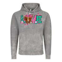 Cloud Rock love easter floral longhaired cow Vintage Hoodie - Jasminsmagicworld