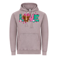 Vintage Zinc love easter floral longhaired cow Vintage Hoodie - Jasminsmagicworld