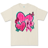 Bone Breast Cancer Hearts Premium Tee - texasbilliewilder