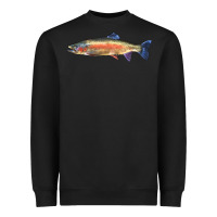 Black Rainbow Trout Heavyweight Sweatshirt - LillyAllenDesigns