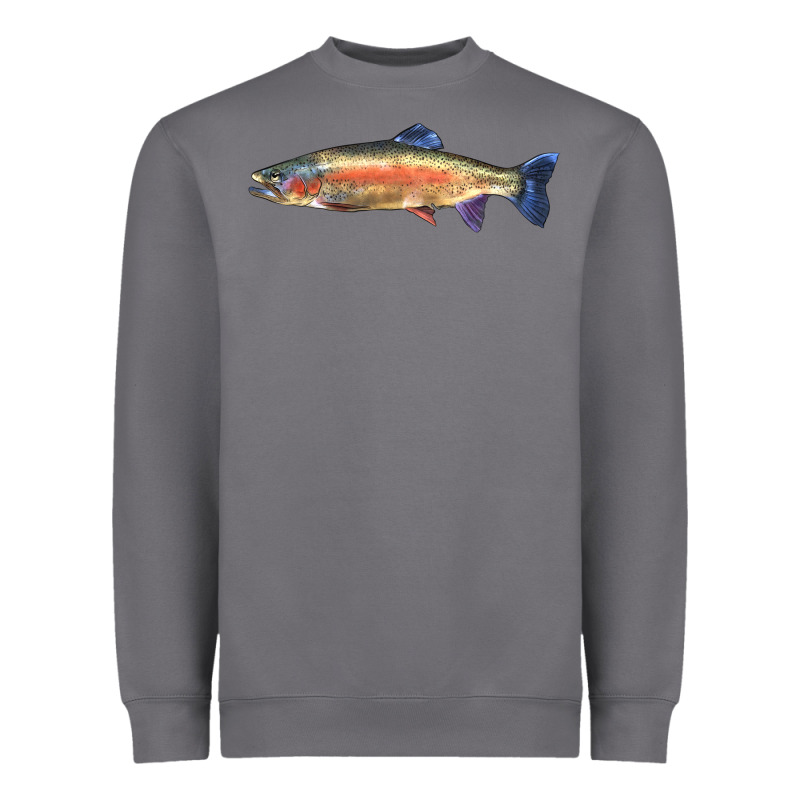 Rainbow Trout Heavyweight Sweatshirt by LillyAllenDesigns | Teevron