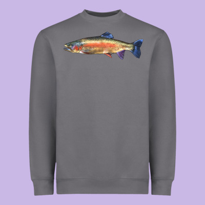 Rainbow Trout Heavyweight Sweatshirt Designed By Lillyallendesigns