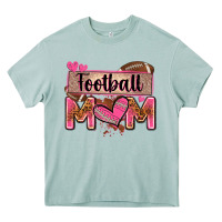 Football Mom With Leopard Heavy Core Tee | Teevron