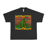 Pigment Black sunflowers turquoise serape cactus tumbler Urban Heavy Tee - Artiststas