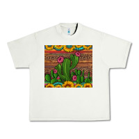 Pistachio sunflowers turquoise serape cactus tumbler Urban Heavy Tee - Artiststas