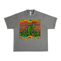 Tornado sunflowers turquoise serape cactus tumbler Urban Heavy Tee - Artiststas