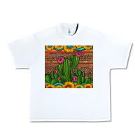 White sunflowers turquoise serape cactus tumbler Urban Heavy Tee - Artiststas