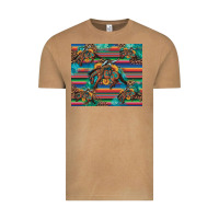 Vintage Camel bucking bronco serape turquoise Vintage Tee - Artiststas