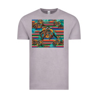 Vintage Zinc bucking bronco serape turquoise Vintage Tee - Artiststas