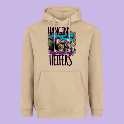 Hangin With My Heifers Heavyweight Hoodie Designed By Bettercallsaul