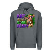 Rock Eat Drink and Be Scary with Halloween Premium Hoodie - texasbilliewilder