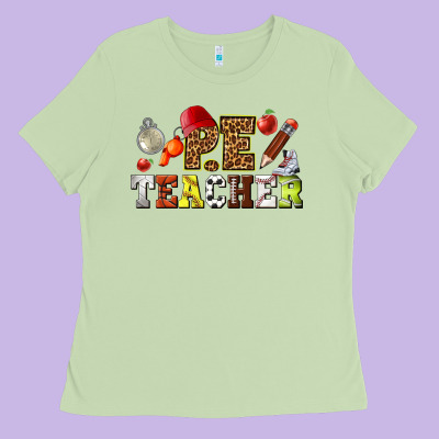 Physical Education Teacher Ladies Tee Designed By Texasbilliewilder